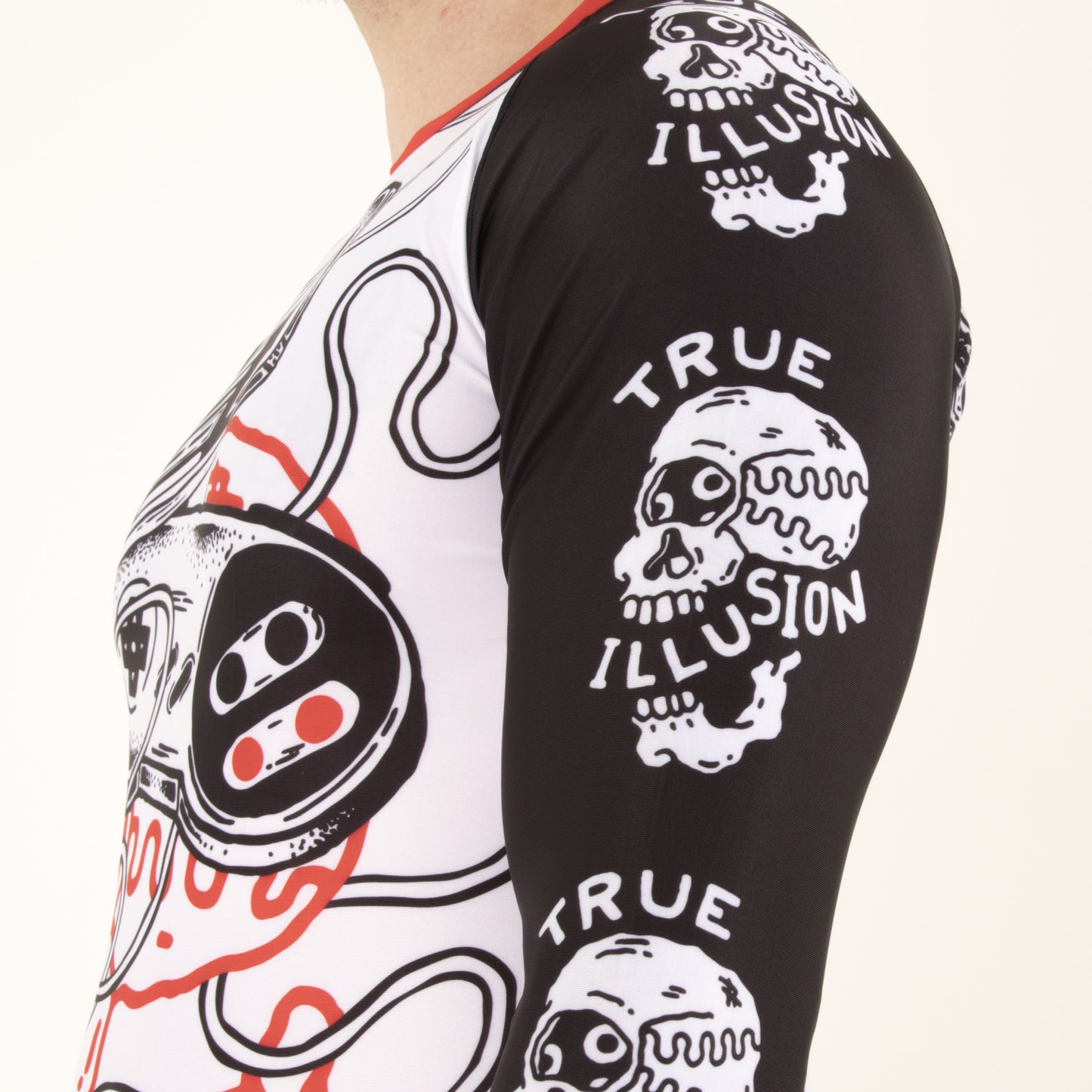 True Illusion Long Sleeve BJJ Rash Guard - Game Over