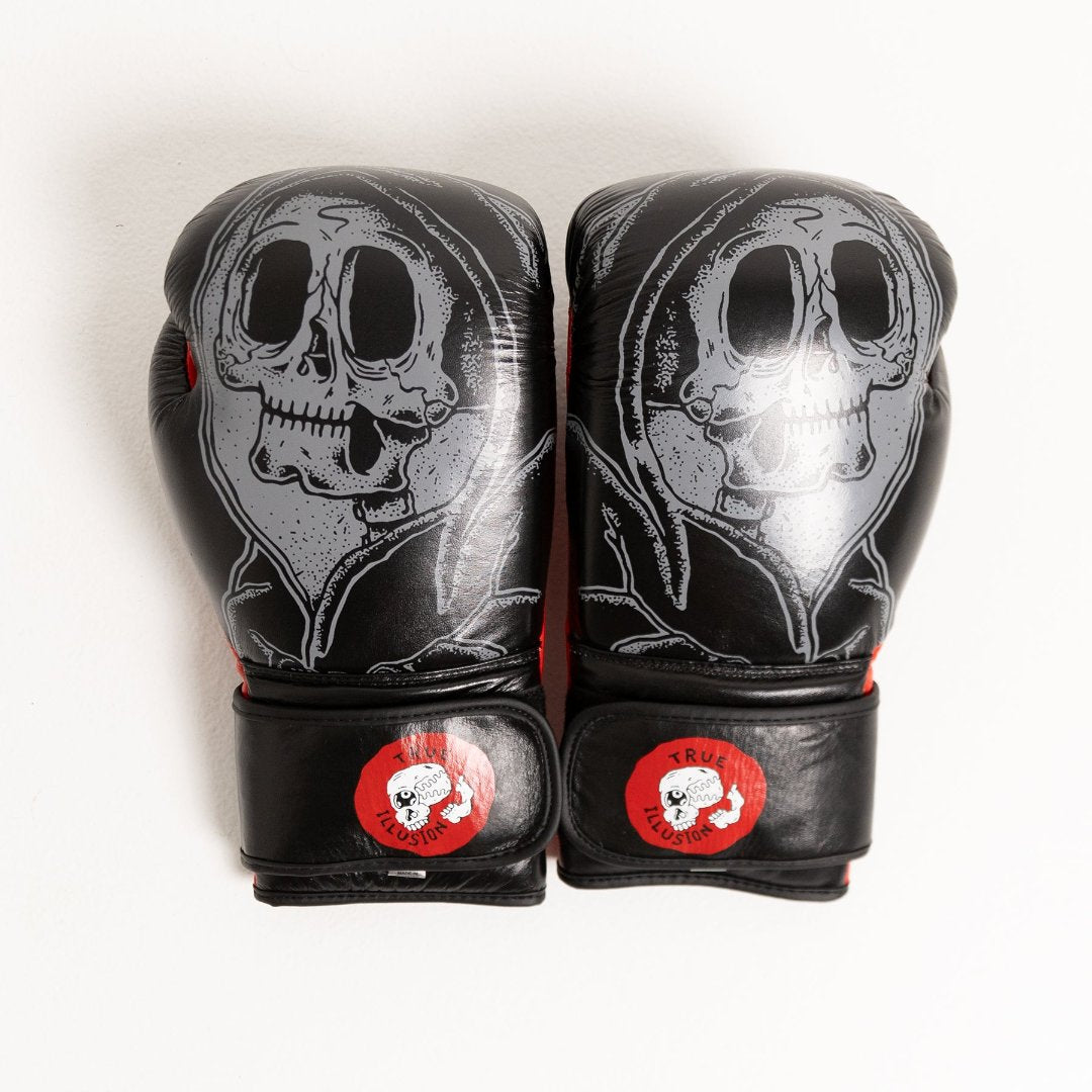 True Illusion TI Vegan Leather 16oz BJJ Muay Thai Boxing Gloves